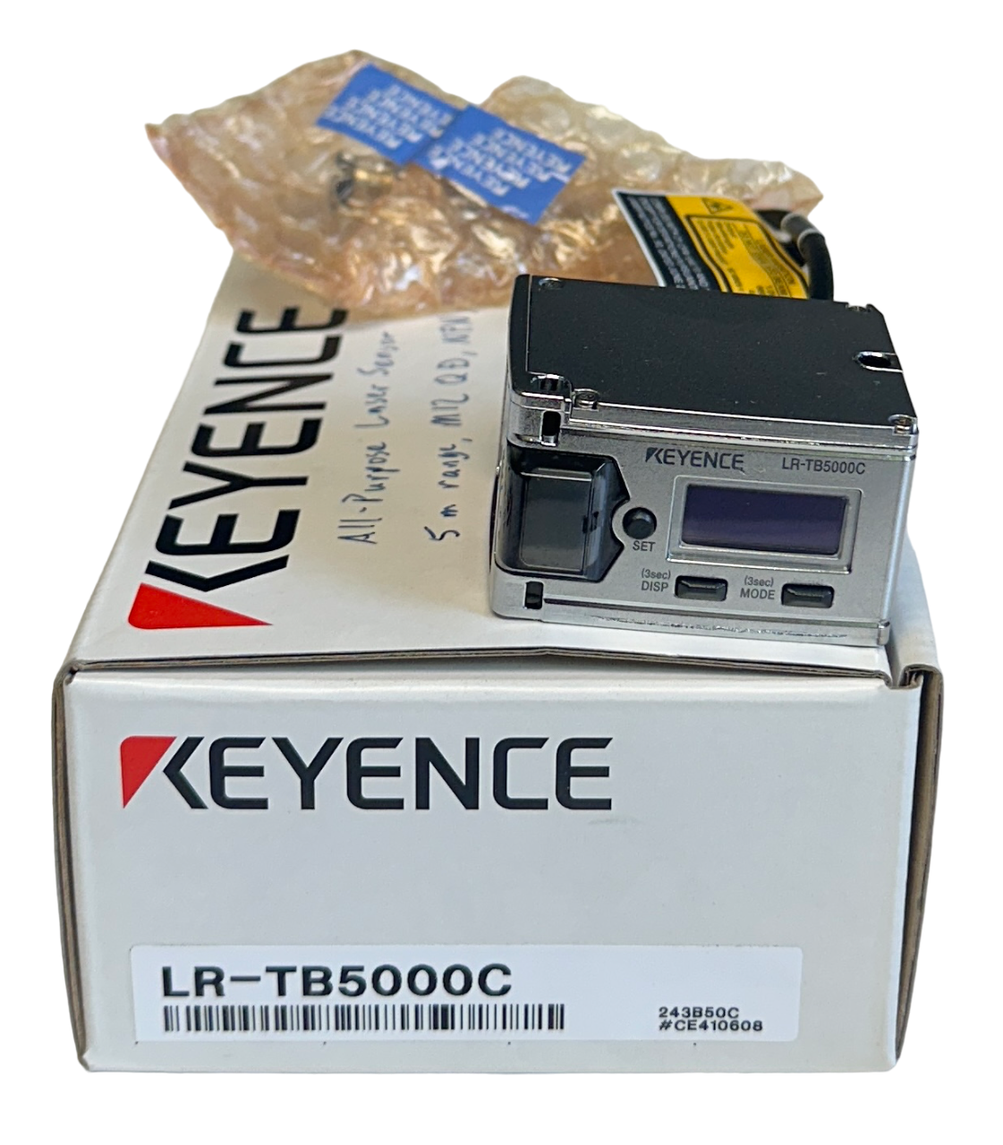Used NEW KEYENCE LR-TB5000C / LRTB5000C ALL-PURPOSE LASER SENSOR 5M 20-30VDC NSMP
