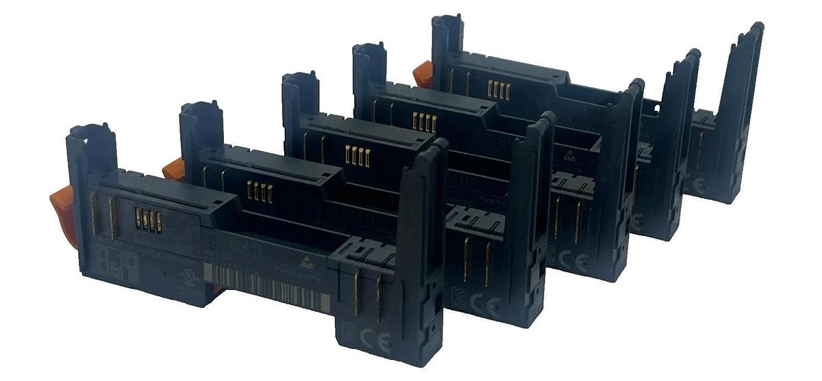 LOT OF 5 B&R X20BM11 Bus Module X20 System Backplane Base 24VDC I/O