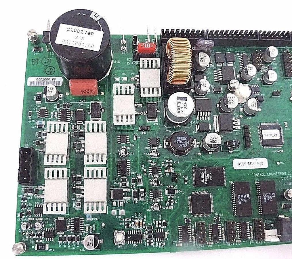 Used CONTROL ENGINEERING C1081776 CONTROLLER BOARD C1081740 CCU V1.6 ASSY REV: H.2