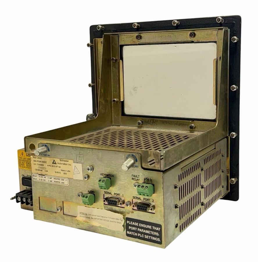 Used SCHNEIDER AUTOMATION MODICON MM-PMA1400C OPERATOR INTERFACE PM+ 2000