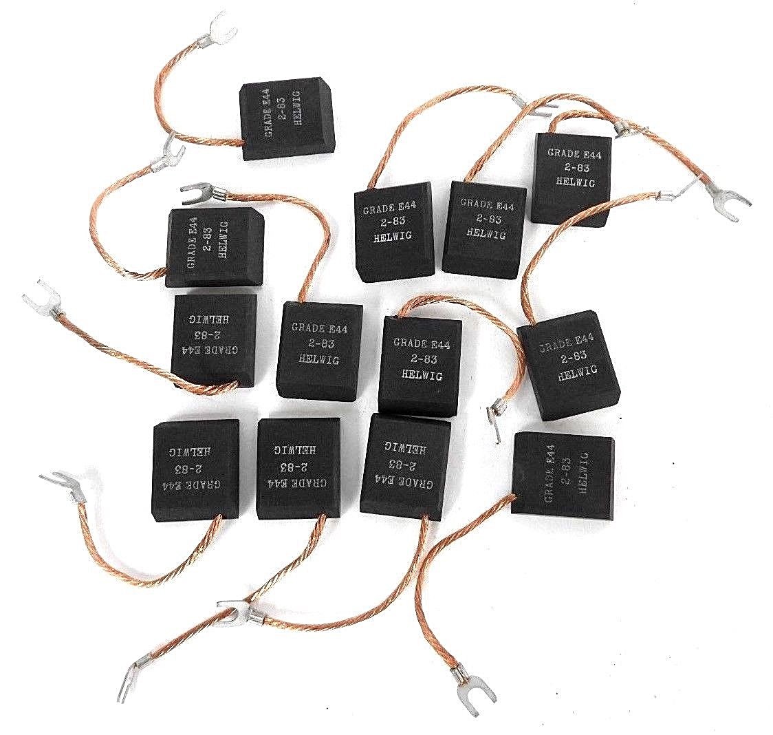 Used LOT OF 13 NEW HELWIG CARBON E-83 GRADE E44 CARBON BRUSES