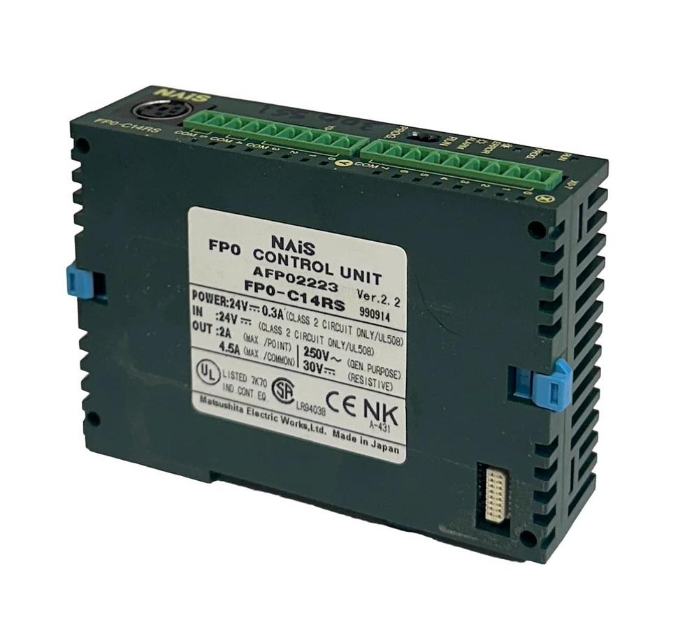 Used MATSUSHITA ELECTRIC FP0-C14RS / AFP02223 NAiS FP0 CONTROL UNIT 24V USNP