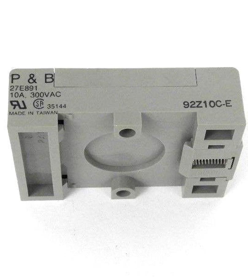 Used LOT OF 2 NEW POTTER & BRUMFIELD 27E891 RELAY BASES 10A, 300VAC