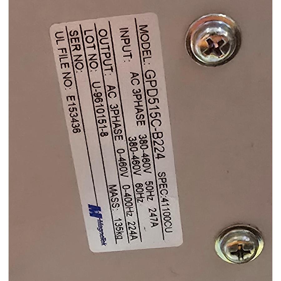 Used MAGNETEK / YASKAWA GPD515C-B224 SPEC: 41100CU GPD 515 AC DRIVE 150HP/460V NSNP