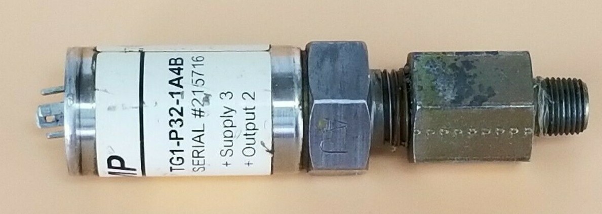 Used REO-TEMP TG1-P32-1A4B GENERAL PURPOSE TRANSMITTER 0-3000 PSI 4-20mA 10-30VDC