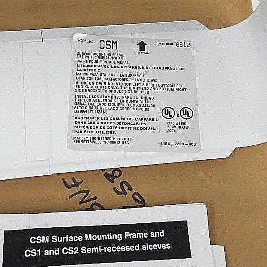 Used NIB MARLEY CRASM SURFACE MOUNTED FRAME SIENNA WHITE