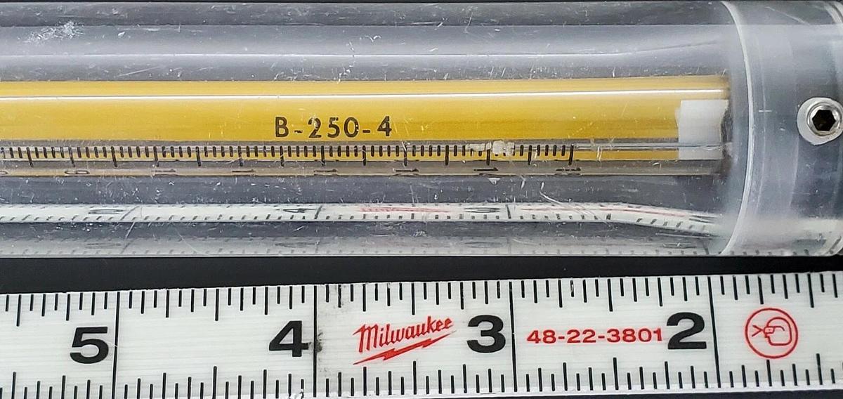 Used KING INSTRUMENT B-250-4 FLOW METER 0-15 B2504