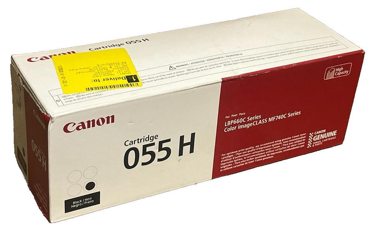Used New Canon 055H Black High Capacity Toner Cartridge 055 H LBP660C MF740 Series