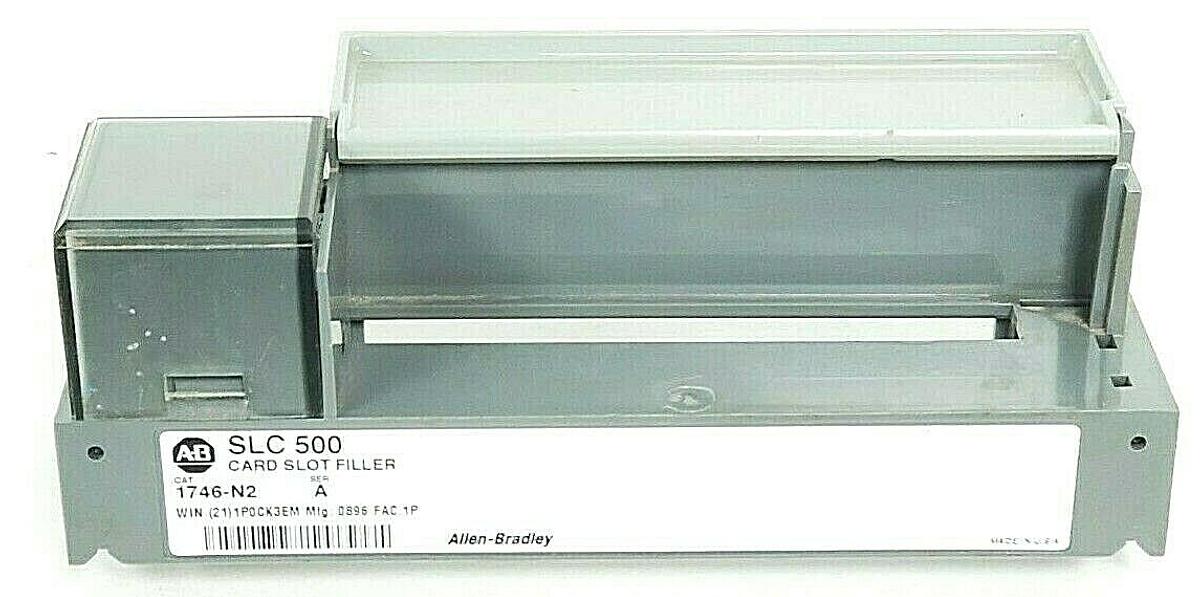 Used ALLEN BRADLEY 1746-N2 CARD SLOT FILLER 1746N2, SER. A WITH DOOR
