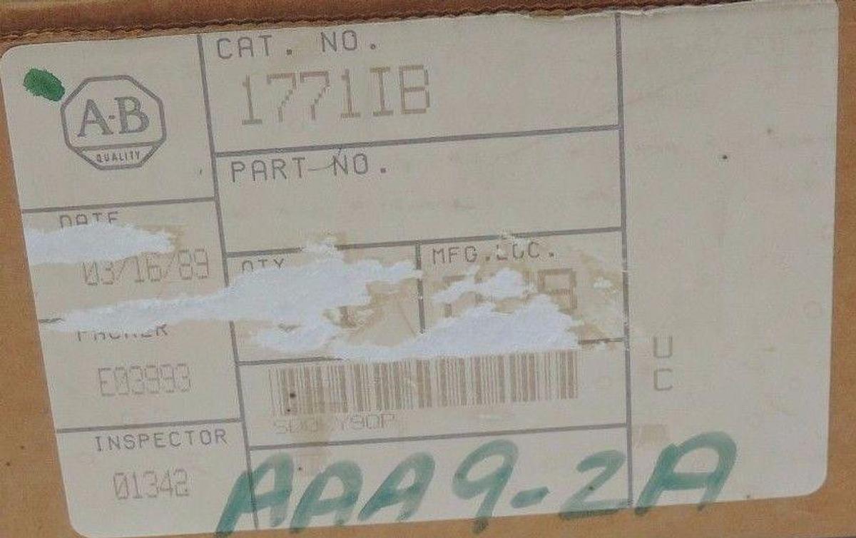 Used NIB ALLEN BRADLEY 1771-IB DC INPUT MODULE 12-24VDC W/ 1771-WA WIRING HARNESS