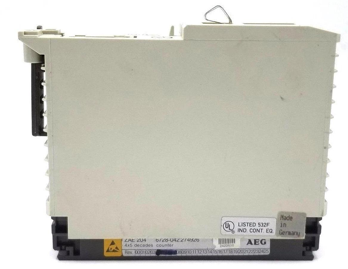 Used AEG MODICON ZAE204 COUNTER MODULE ZAE 204, 6728-042.274926