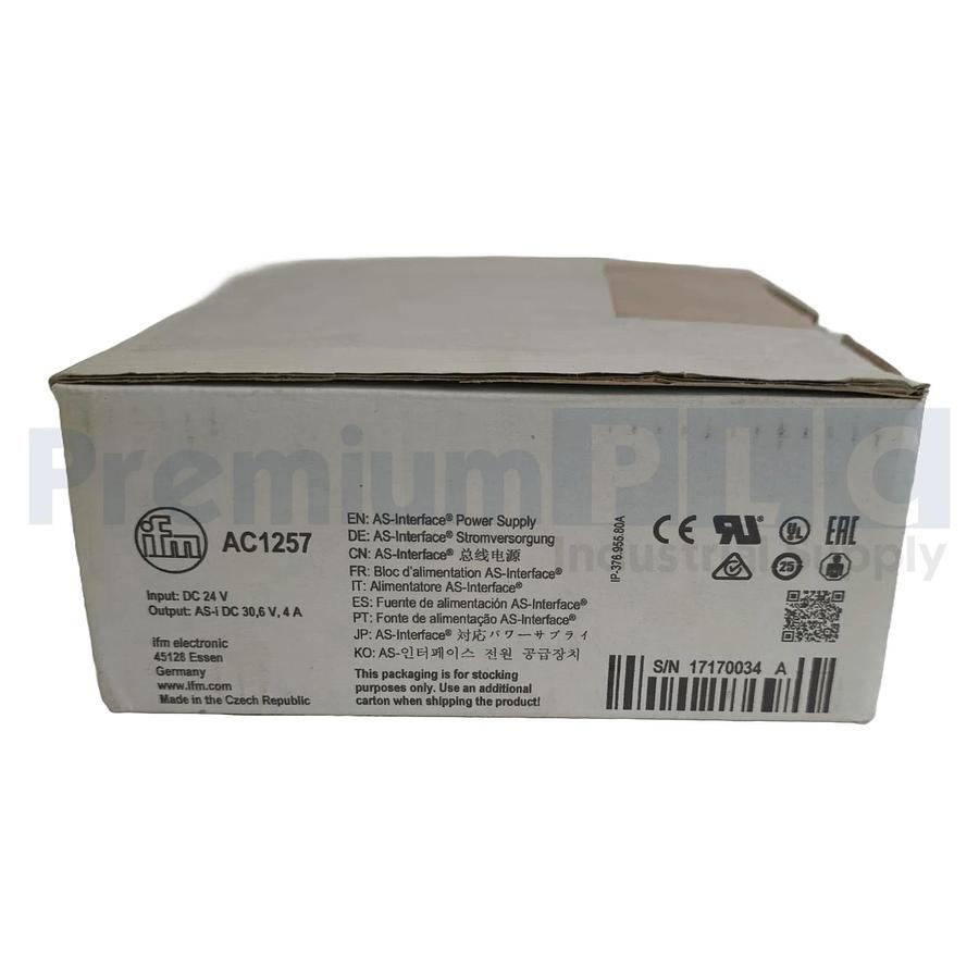 IFM AC1257 PSU-24VDC/ASi-4A AS-Interface POWER SUPPLY DC/DC CONVERTER 24VDC NSMP