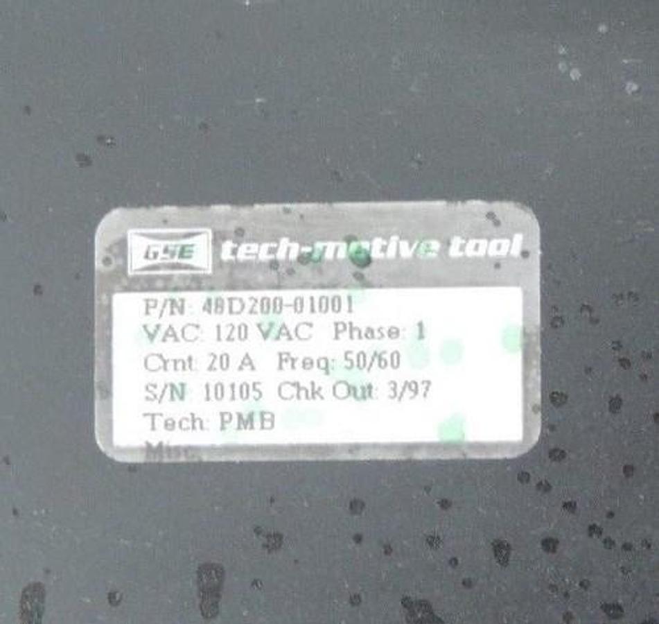 Used GSE TECH-MOTIVE 48D200-01001 INTERFACE CONTROLLER W/ 49-4100-02C4 512A SERVO AMP