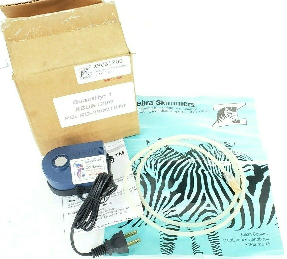 Used NIB ZEBRA XBUB1200 OXYGENATOR FOR COOLANT