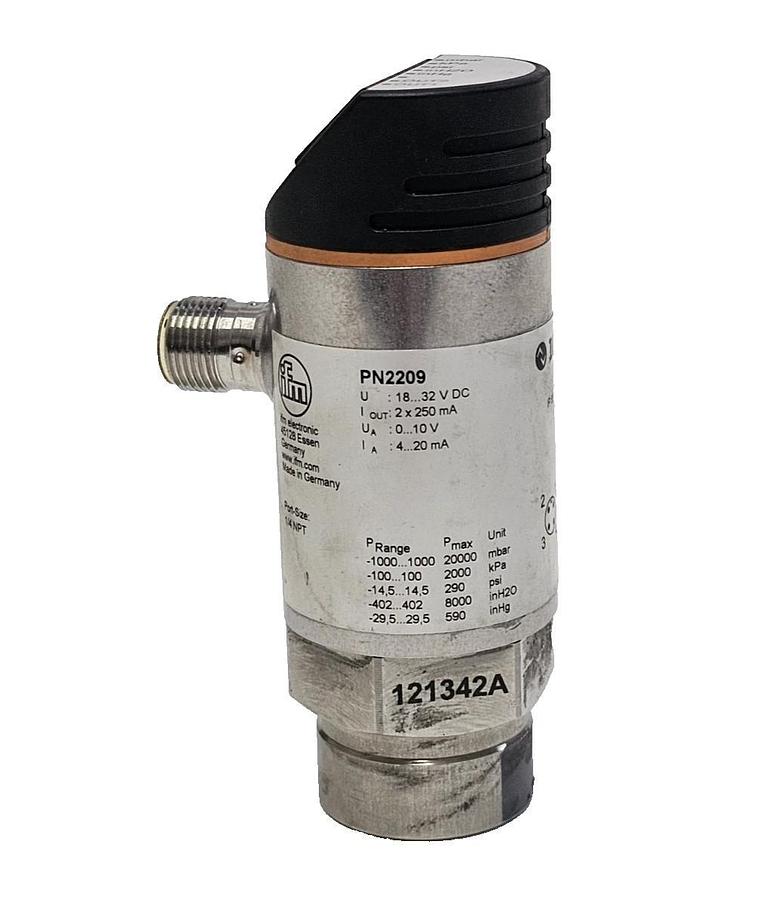 Used IFM PN2209 PRESSURE SENSOR -14.5 TO 14.5 PSI IO-LINK 4-20 MA