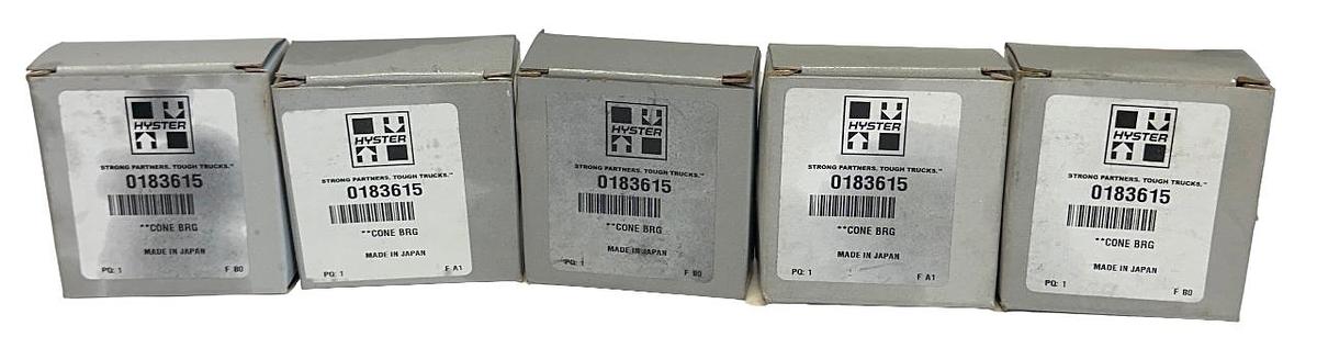 Used 5 HYSTER 0183615 / HY0183615 OEM BEARING CONES FOR FORKLIFT NSMP