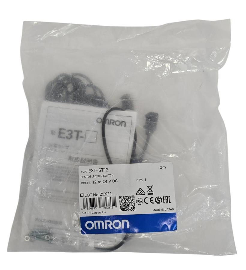 Used NEW OMRON E3T-ST12 PHOTOELECTRIC SWITCH 12 TO 24V DC E3TST12