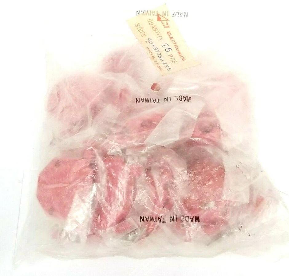 Used LOT OF 16 NEW IN BAG AIM ELECTRONICS 40-9725HXRE SUB CONNECTORS 25-PIN RED