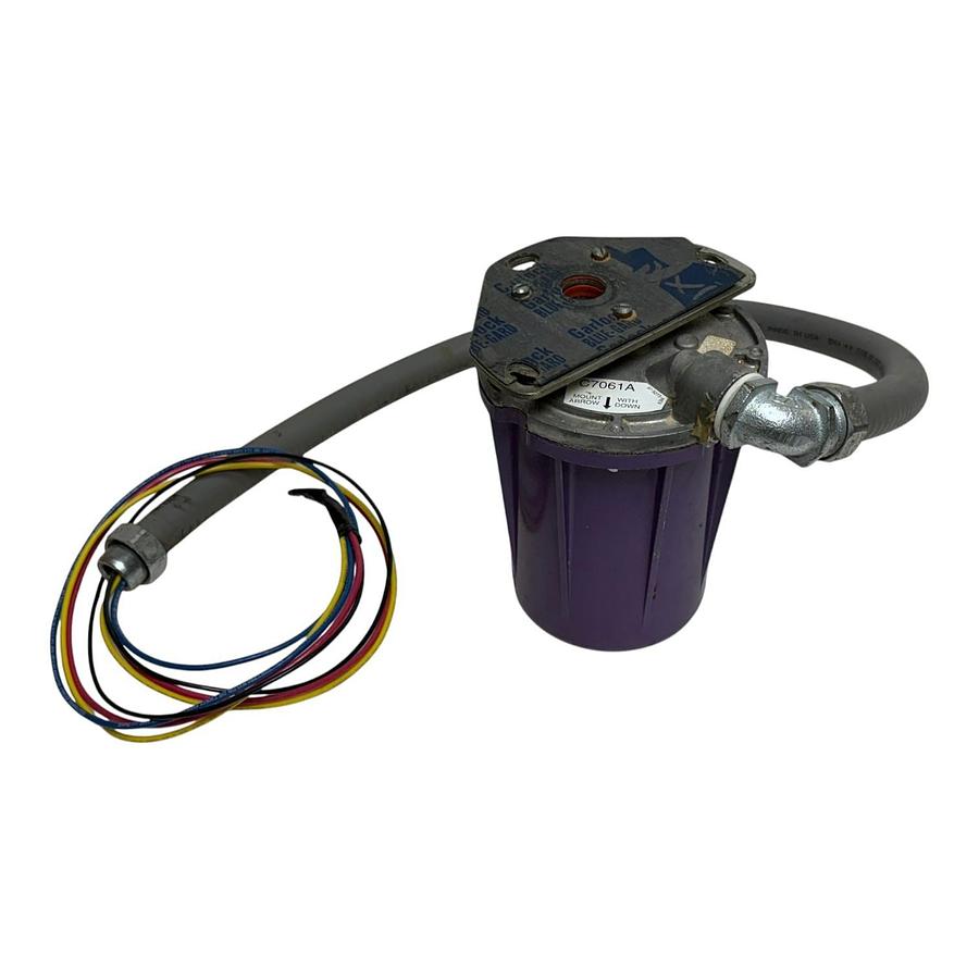 Used Honeywell C7061A Dynamic Self-Check Ultraviolet UV Flame Detector Purple Peeper