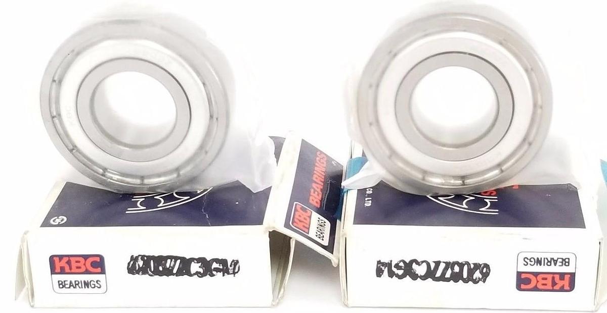 Used LOT OF 2 NIB KBC BEARINGS 6203ZZC3G14 BEARINGS