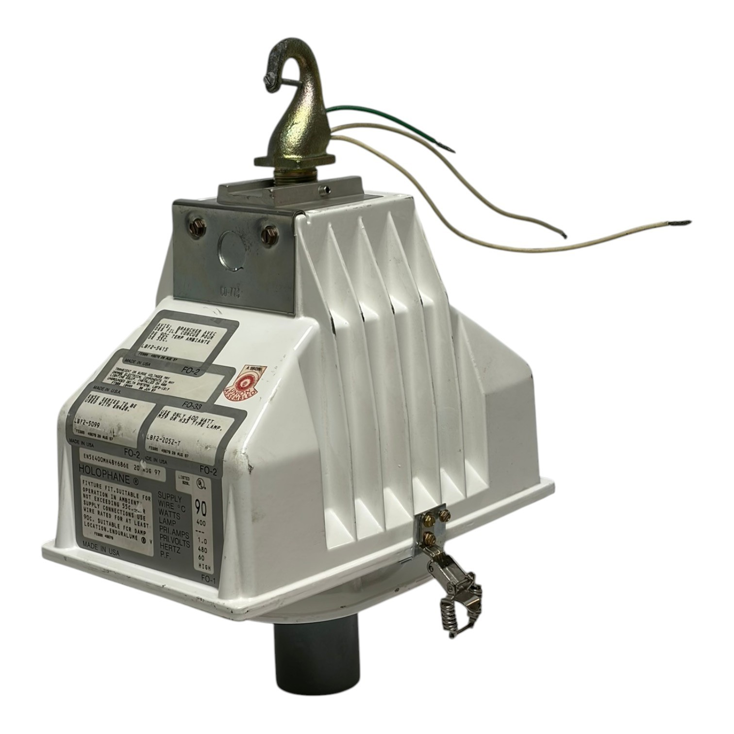 Used Holophane EN5E400MH48Y686E Enduralume High Bay Ballast Light Fixture Head