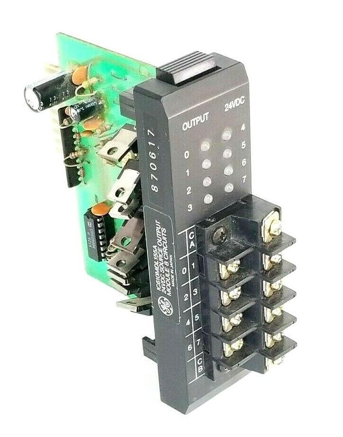 Used GE FANUC IC610MDL155A SOURCE OUTPUT MODULE 24VDC 8 CIRCUIT IC610MDL155