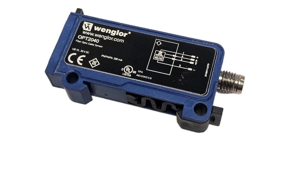 Used NEW WENGLOR OPT2040 FIBER OPTIC CABLE SENSOR 10...30V DC