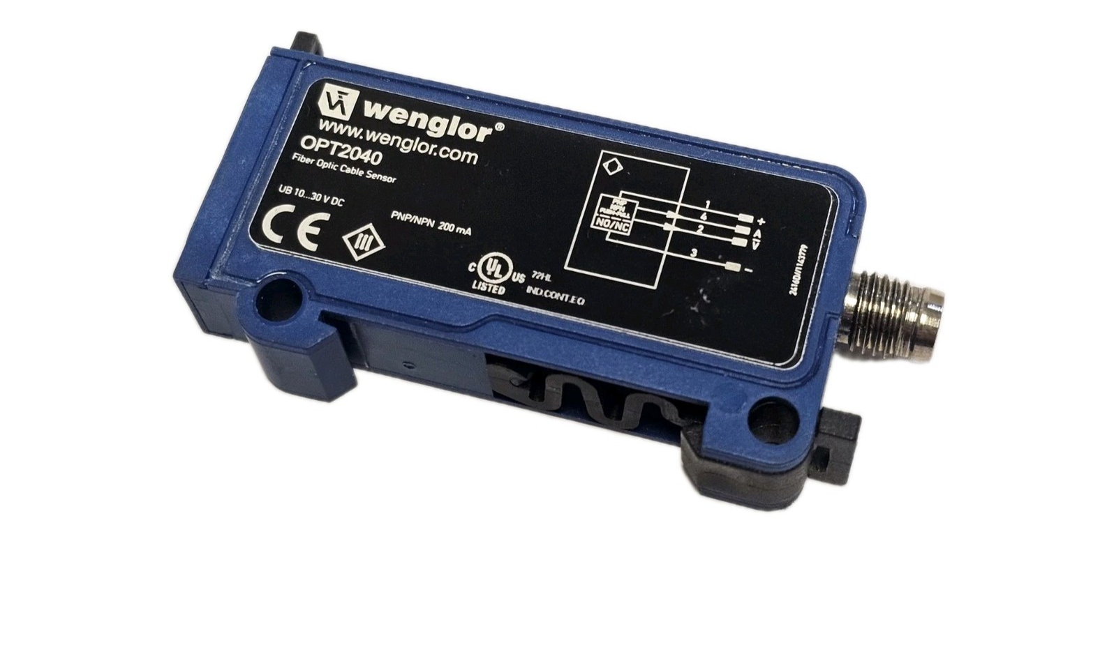 Used NEW WENGLOR OPT2040 FIBER OPTIC CABLE SENSOR 10...30V DC