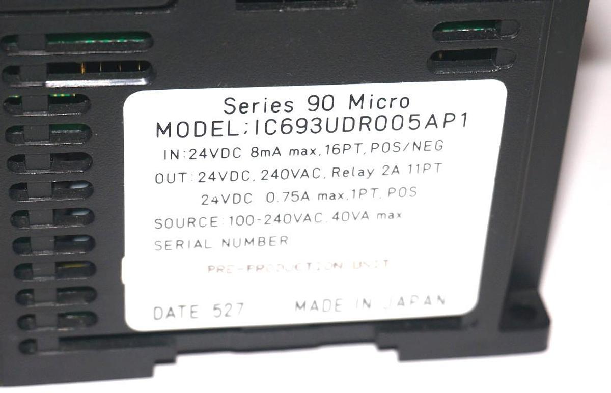 Used GE FANUC IC693UDR005AP1 SERIES 90 MICRO PROGRAMMABLE CONTROLLER IC693UDR005