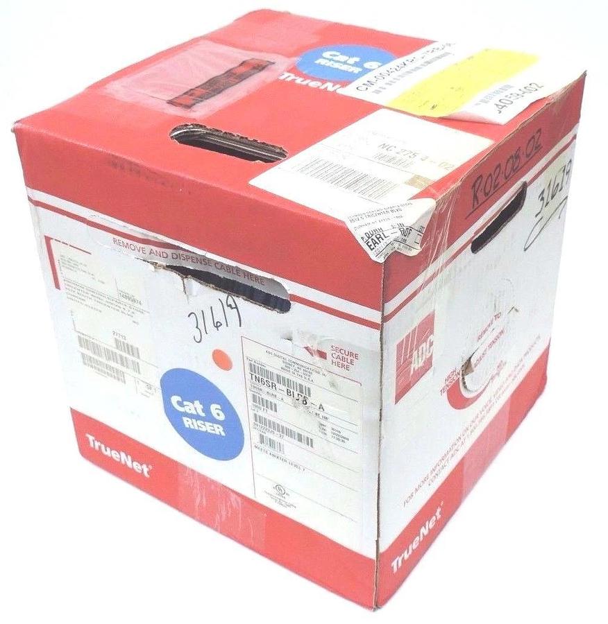 Used NIB ADC DIGITAL COMMUNICATIONS TN6SR-BLRB-A CMR 4/24 6T CABLE 1000FT. TN6SRBLRBA
