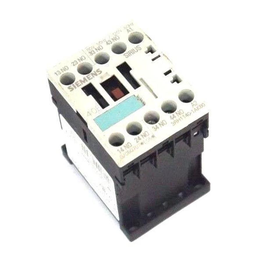 Used SIEMENS 3RH1140-1AK60 CONTROL RELAY 3RH11401AK60, 110V 50HZ/120V 60HZ