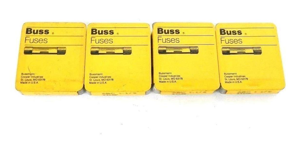 Used LOT OF 16 NEW BUSSMANN ABC 1-1/2 BUSS FUSES 1.5A