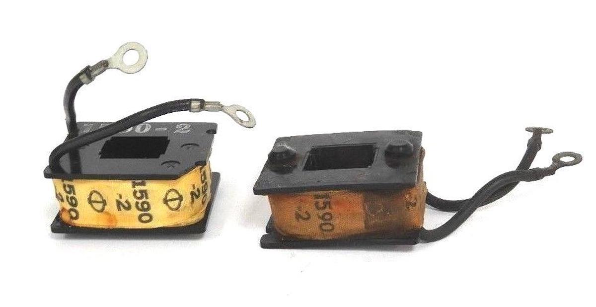 Used LOT OF 2 CUTLER-HAMMER 9-1590-2 MAGNET COILS 915902, 1590-2