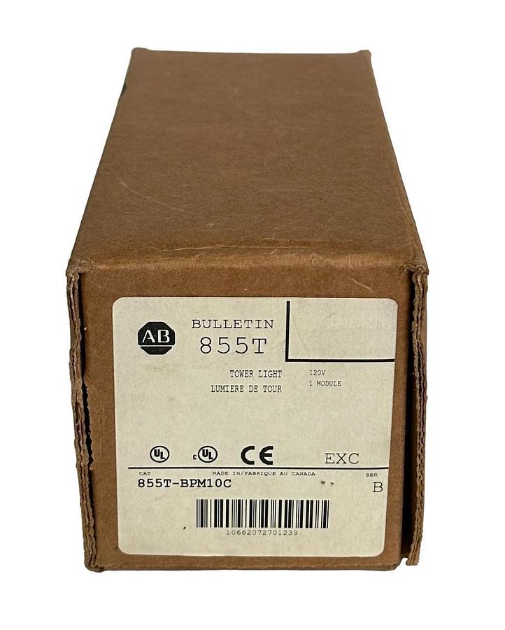NEW ALLEN BRADLEY 855T-BPM10C /B TOWER LIGHT 120V 1 MODULE 855TBPM10C