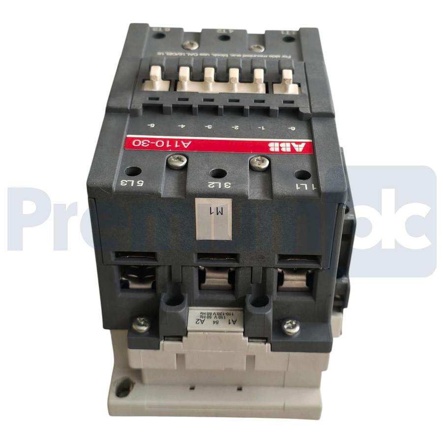 Used ABB A110-30-11-84 3-Pole IEC Contactor 110A 110/120V Coil 1SFL451001R8411 NUPI