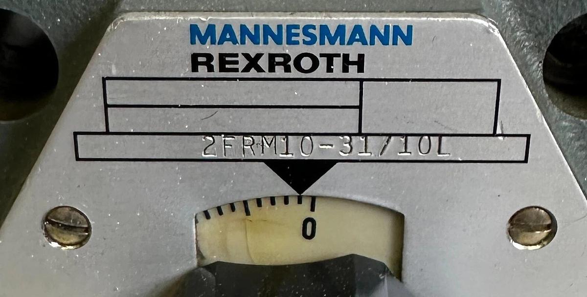 Used MANNESMANN REXROTH 2FRM10-31/10L / 2FRM103110L FLOW CONTROL VALVE