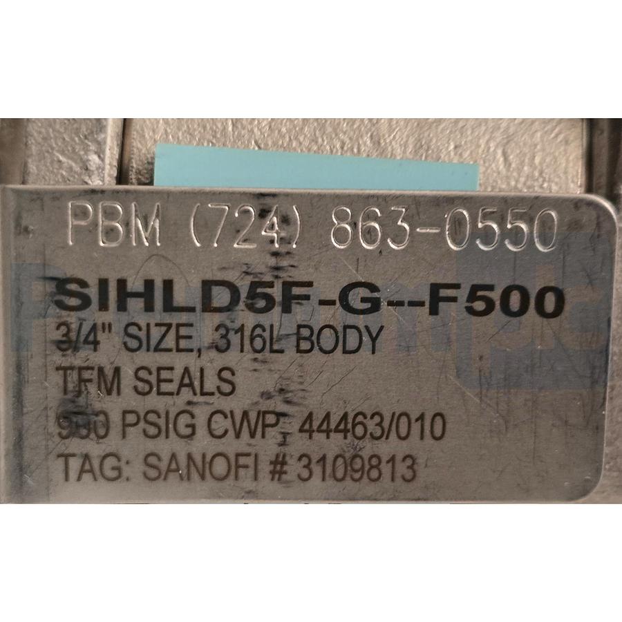 Used PBM PAVBL453S-0063 Actuator 3/4" SS Valve w/ StoneL Onyx ON922 DeviceNet Monitor