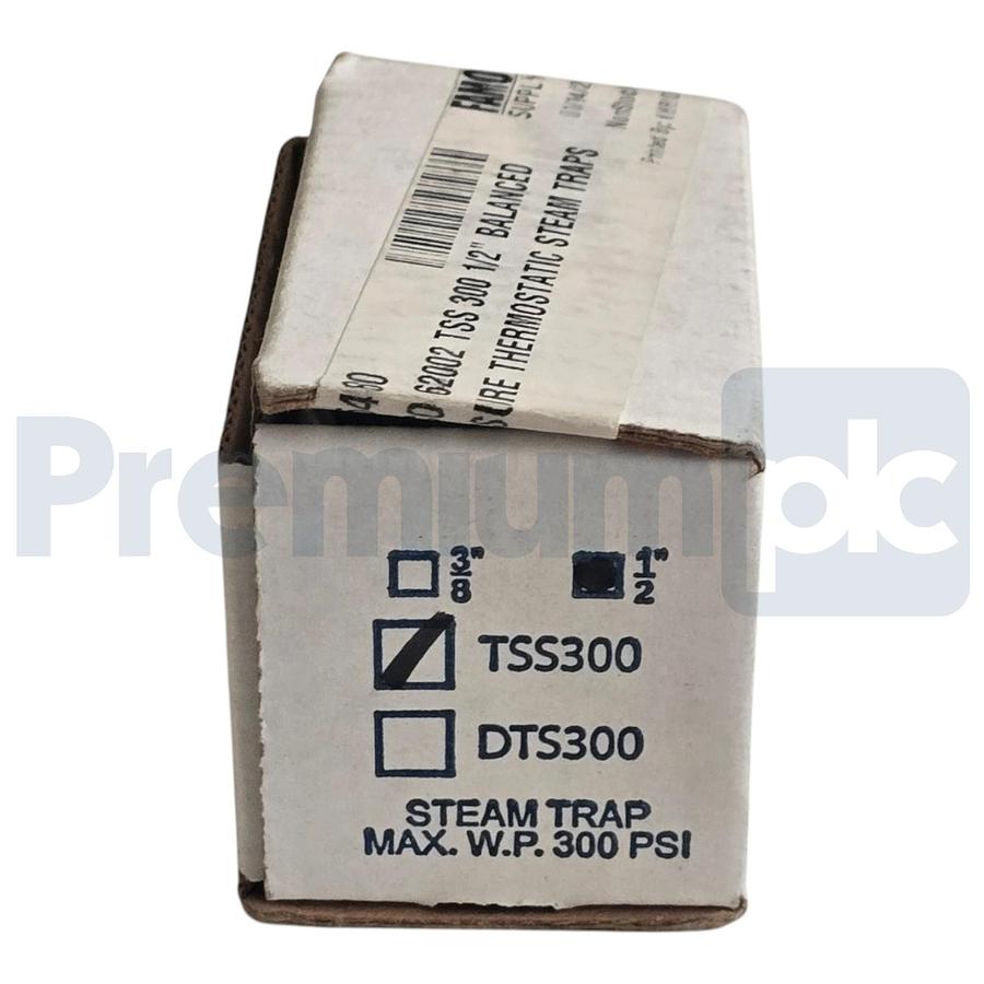 Used Spirax Sarco 62002 TSS-300 1/2" Balanced Pressure Thermostatic Steam Trap NSMP