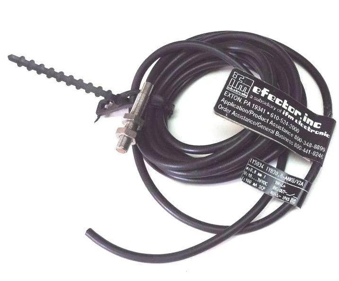 Used IFM EFECTOR IY5034 PROXIMITY SENSOR IYB30.8-ANKG/V2A, 0.8MM, 10...36VDC