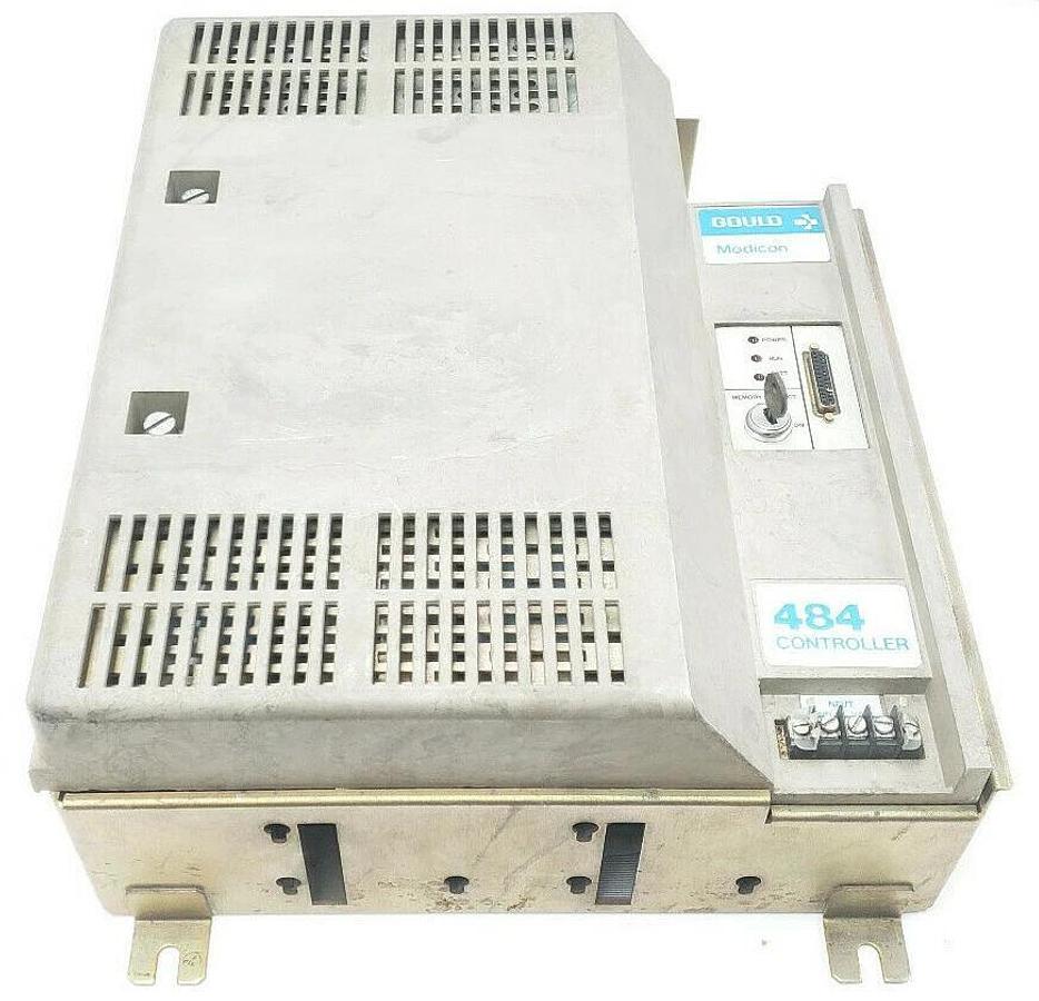 Used MODICON 484 CONTROLLER AS-C484-165 AS-P484-600 POWER SUPPLY, AS-C484-015 CHASSIS