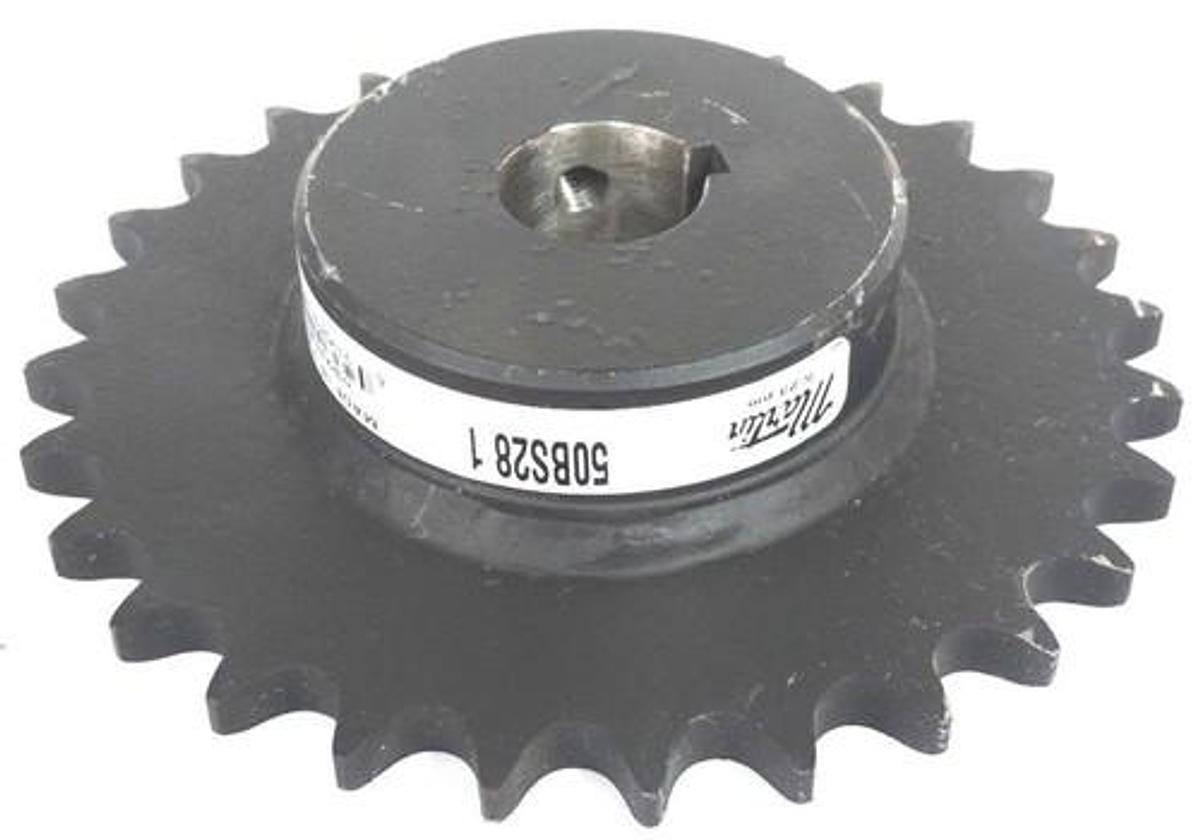 Used MARTIN 50BS28-1 ROLLER SPROCKET 1" BORE 28 TEETH 50BS281