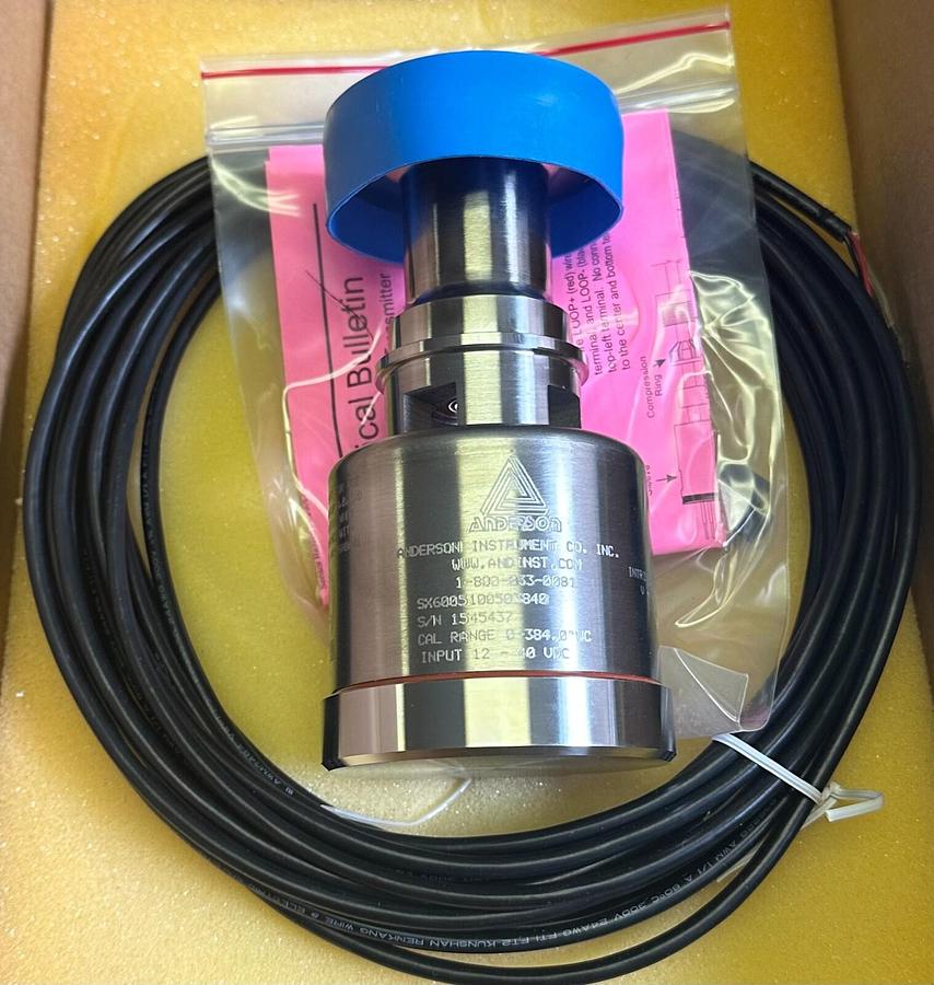 Used NEW ANDERSON SX6005100503840 SX DRIFTLESS PHARMACEUTICAL LEVEL TRANSMITTER
