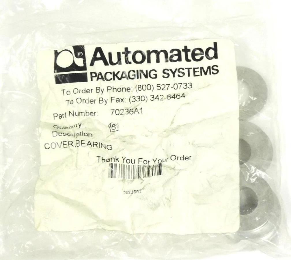 Used LOT OF 8 NEW AUTOMATED PACKAGING 70236A1 COVER, BEARINGS