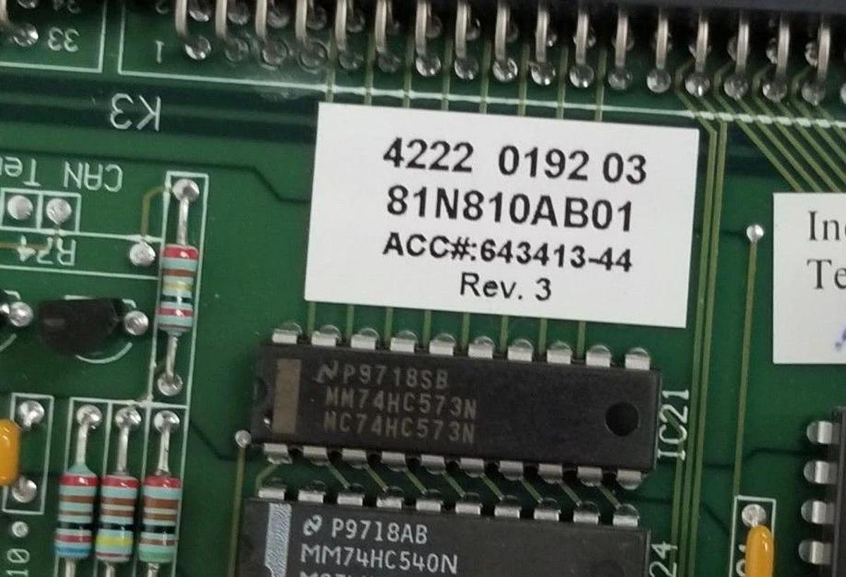 Used ATLAS COPCO 81N812A02 DISPLAY BOARD REV. 2, W/ 81N810AB01 CONTROL BOARD REV. 3
