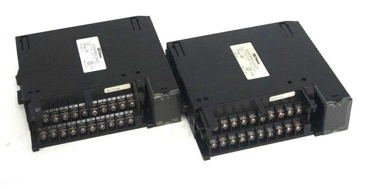 Used LOT OF 2 GE FANUC IC693MDL640C INPUT MODULE 24VDC 16 PT POS LOGIC MISSING DOORS