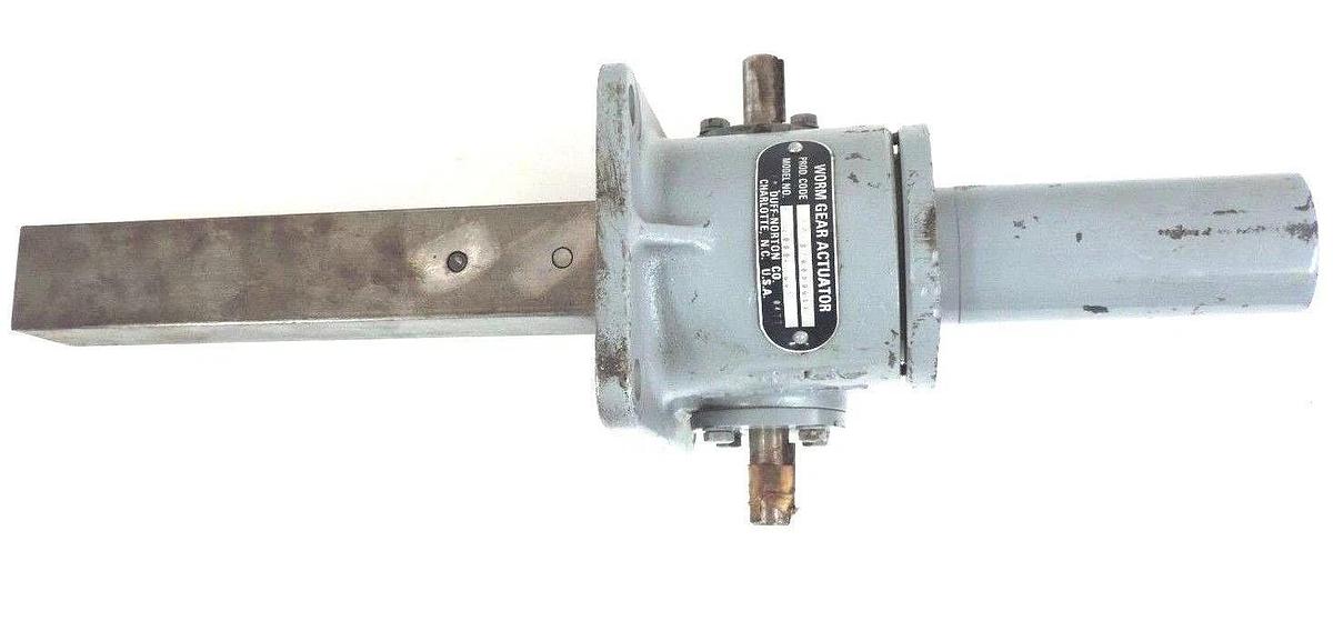 Used DUFF-NORTON M10004-661 WORM GEAR ACTUATOR 2" SHAFT KGABZ00D06BAH