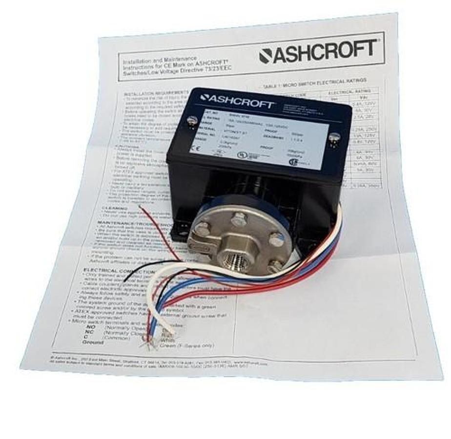 NIB ASHCROFT B464V XFM PRESSURE SWITCH B464VXFM RANGE: 30PSI