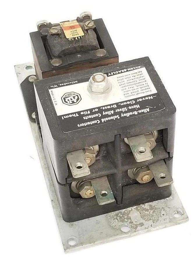 Used ALLEN BRADLEY SOLENOID CONTACTOR 2A02 110V, 60CY