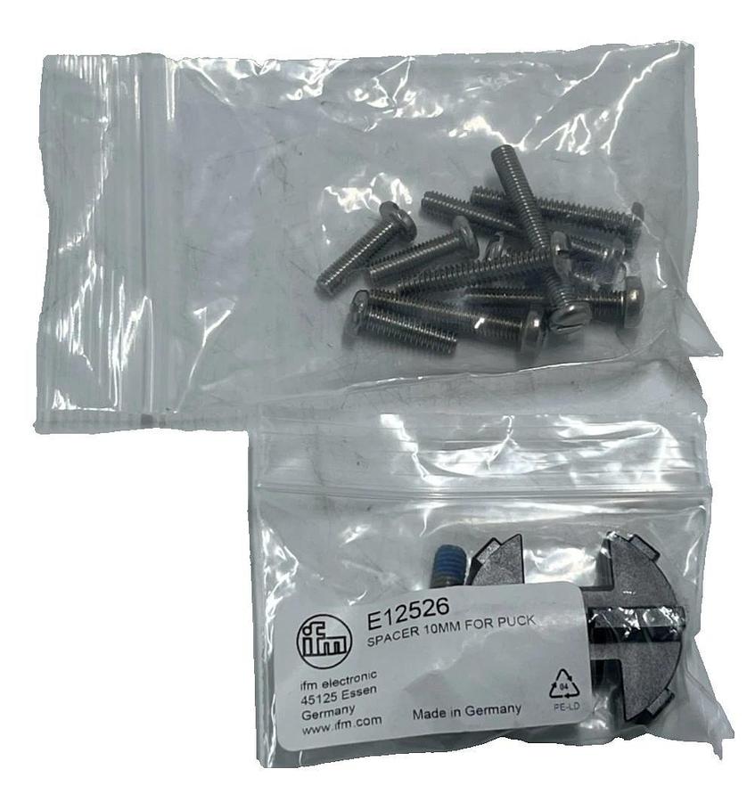 IFM UV0019 Valve Target Puck Kit - 80x30x20 w/ E12517 Puck, E12526 Spacer