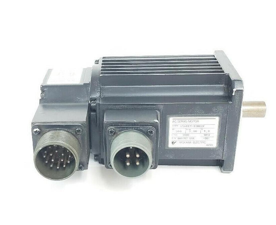 Used YASKAWA USAREM-03BE2K AC SERVO MOTOR W/ UTOPI-150VD INCR. ENCODER USAREM03BE2K